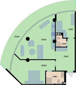 125.85 kvm, 3 otaqlı mənzil