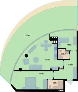 169.81 kvm, 3 otaqlı mənzil