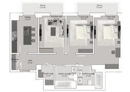 Knightsbridge Residence White City 3 комнаты, 103 кв.м.