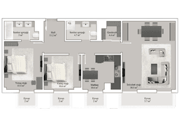 Knightsbridge Residence White City 3 комнаты, 110,20 кв.м.