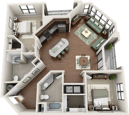 3 комнаты, 156 кв.м.