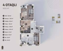 Marbel Residence 4 комнаты, 169 кв.м.