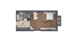 1 комната, 55,30 кв.м.