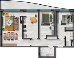 3 комнаты, 141,20 кв.м.