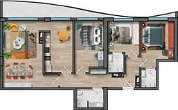 4 комнаты, 166,30 кв.м.