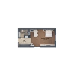 1 комната, 53,50 кв.м.