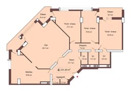 Luxe Home h 4 комнаты 231,30 квм