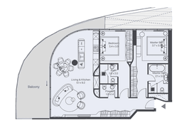 142.8 kvm, 3 otaqlı mənzil