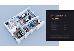 Kristal Towers c 3 комнаты 137,10 квм