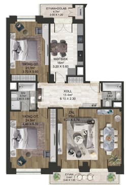 Majestik Palace e 3 комнаты 139,00 квм