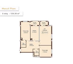 Luxe Home 3 комнат 125,20 квм