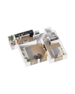 Park Yasamal 2 комнаты 65,30 квм