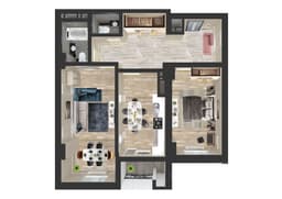 Zirvə Park 2 комнат 105.50 квм