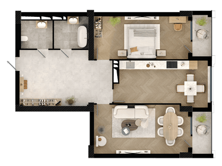 BCR Olimpik, 2 otaqlı, 117.2 kv.m, təmirsiz