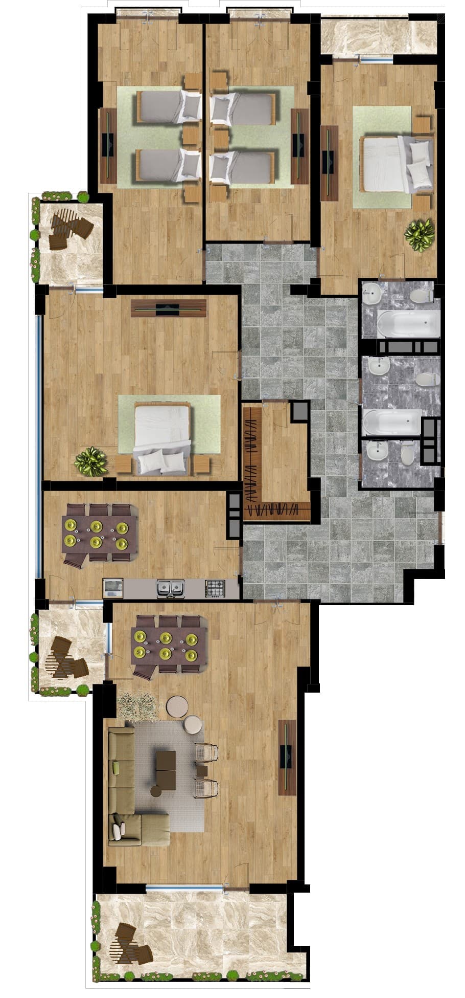 5 комнат, 281,50 кв.м. - 2