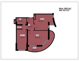 Diamanti Residence 2 комнаты, 100,6 кв.м.