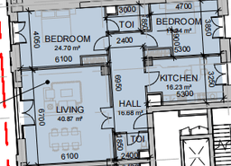 131.34 kvm, 3 otaqlı mənzil