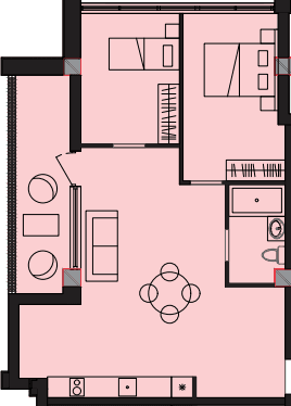 89.9 kvm, 3 otaqlı mənzil