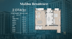 Malibo Residence 2 otaqli 114 kvm