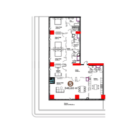 346.6 kvm, 5 otaqlı mənzil