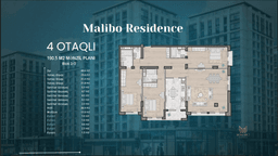 Malibo Residence 4 комнаты 190,50 квм